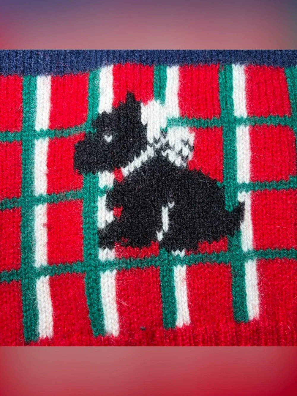 Vintage Charter Club 97% Wool Cardigan Christmas Sweater Women SMALL Red